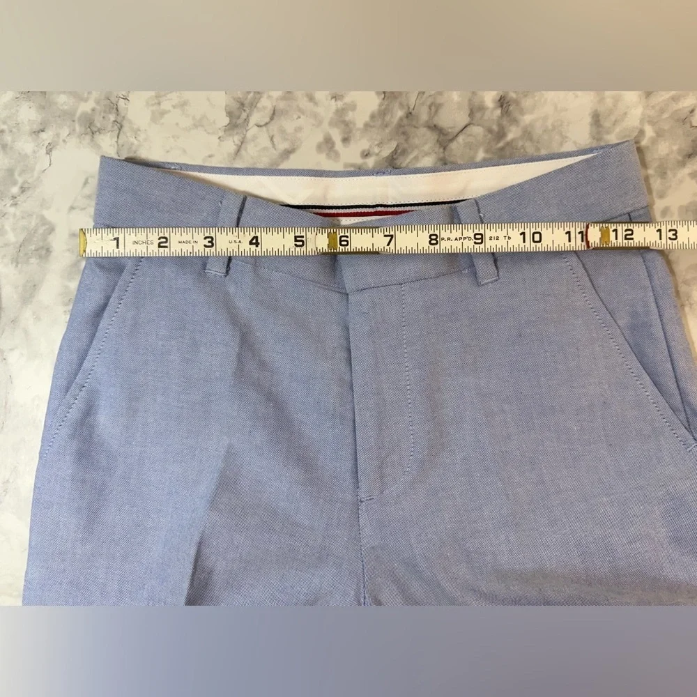 Tommy Hilfiger Boys Light Blue Oxford Dress Pants